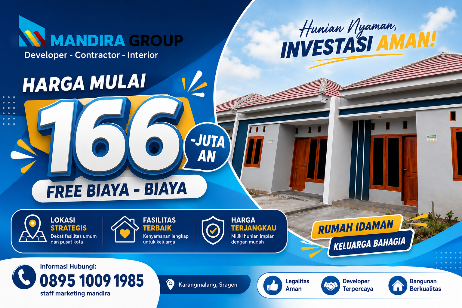 Punya Rumah Impian Kini Lebih Mudah Bersama Mandira Group