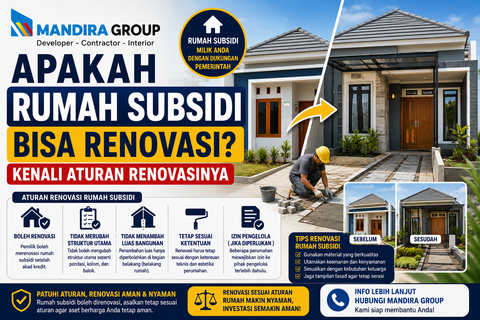 Apakah Rumah Subsidi Bisa Renovasi Kenali Aturan Renovasinya