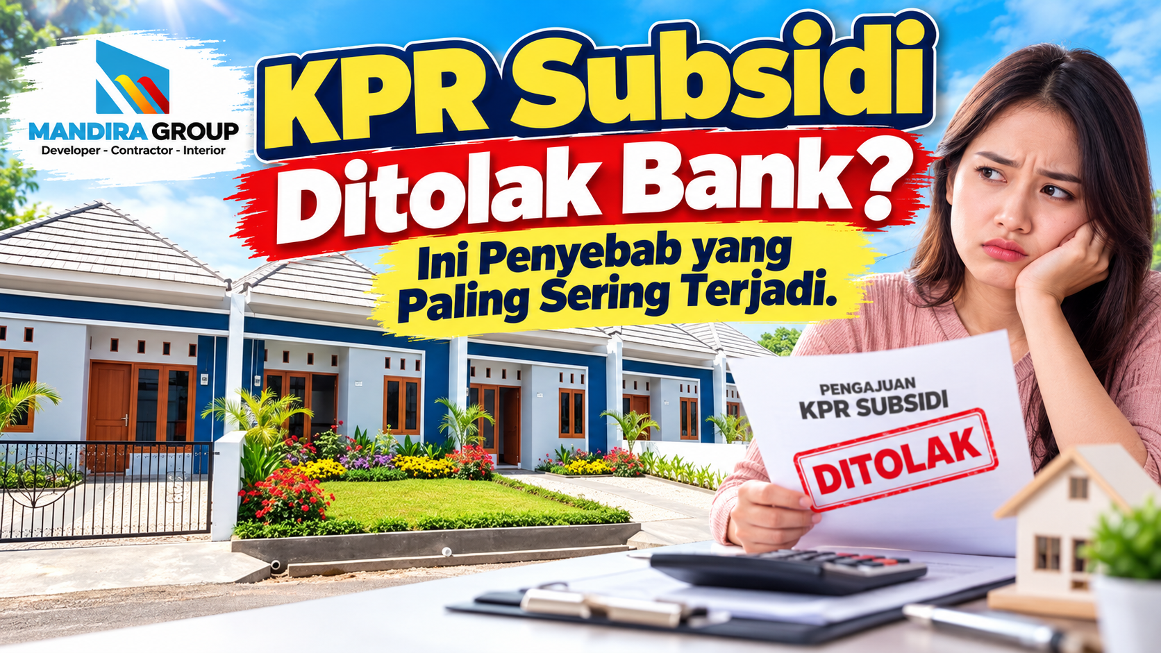 KPR Subsidi Ditolak Bank Ini Penyebab yang Paling Sering Terjadi